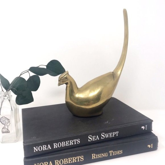 Other - Vintage brass mid century decor quail figurine